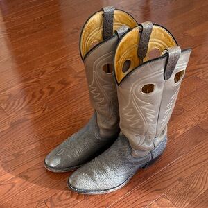 Gray Cowboy Boots